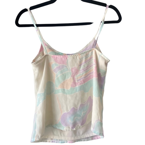 Vintage 70s Patty Woodard Floral 2 Piece Set - Tank Top and Cardigan Size Small - Picture 4 of 9